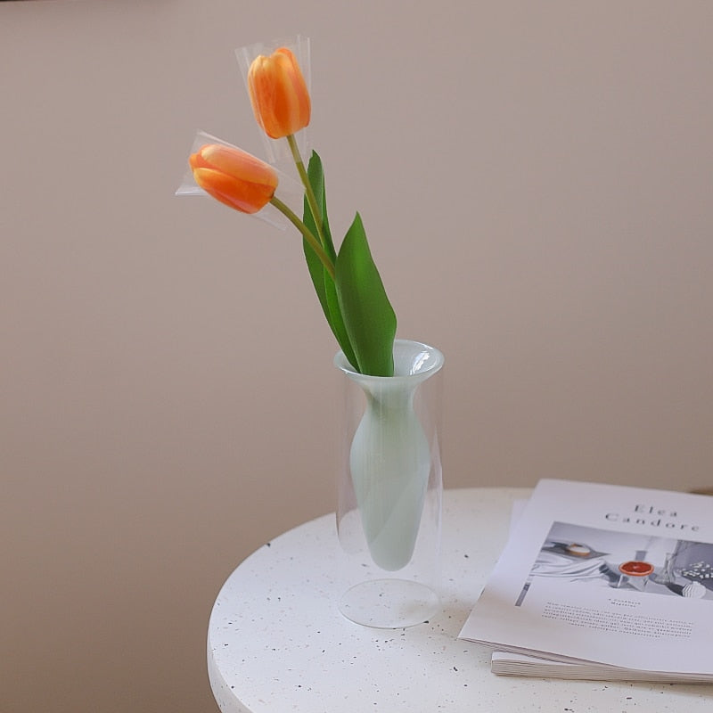 Bubbly Glass Vases - Opaque | Veska