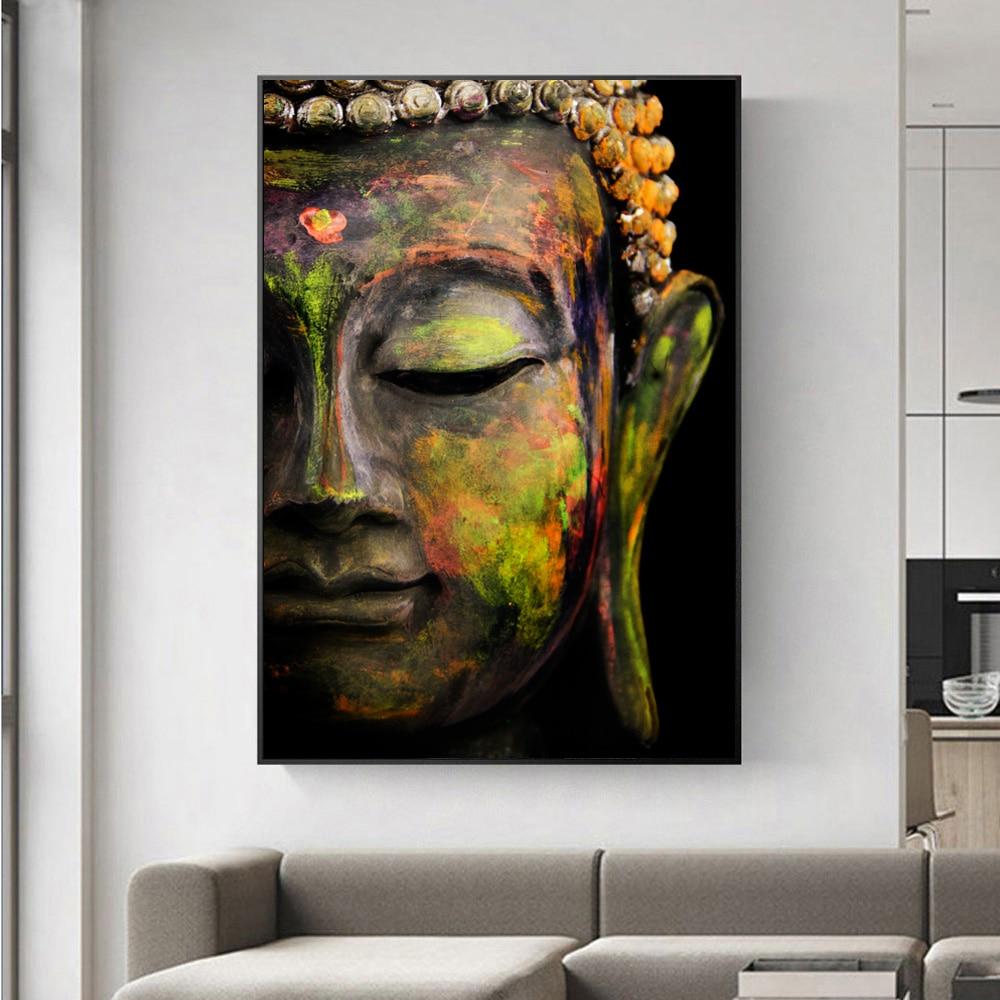 Buddha Ansikte Väggkonst | Veska Gul