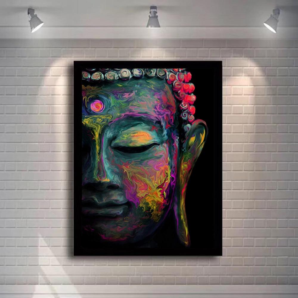 Buddha Ansikte Väggkonst | Veska Lila
