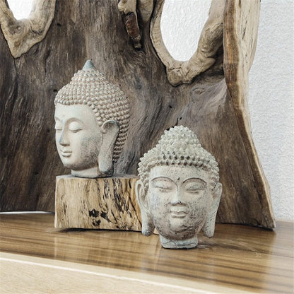 Buddha Huvudstaty Figurine | Veska