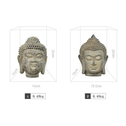 Buddha Huvudstaty Figurine | Veska