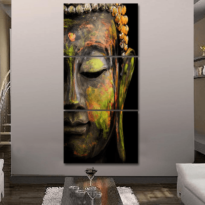 Buddha Staty Tryckt Canvas Målning 3st | Veska