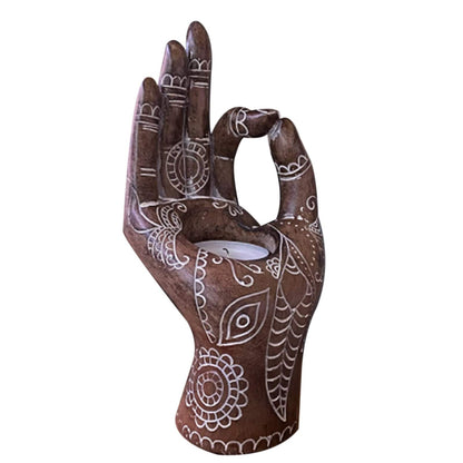 Buddhas Hand Formad Ljus Holdare | Veska