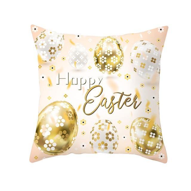 Bunny Påskägg Bomull Kuddöverdrag | Veska 11 45x45cm