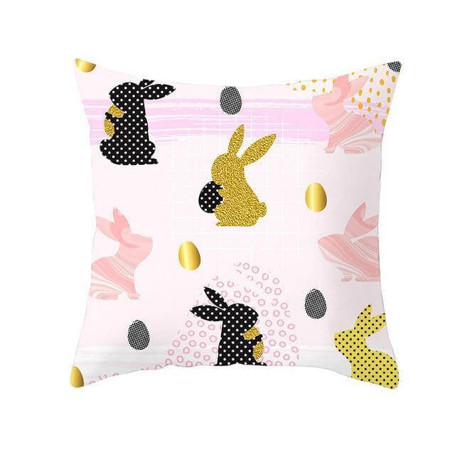 Bunny Påskägg Bomull Kuddöverdrag | Veska 2 45x45cm