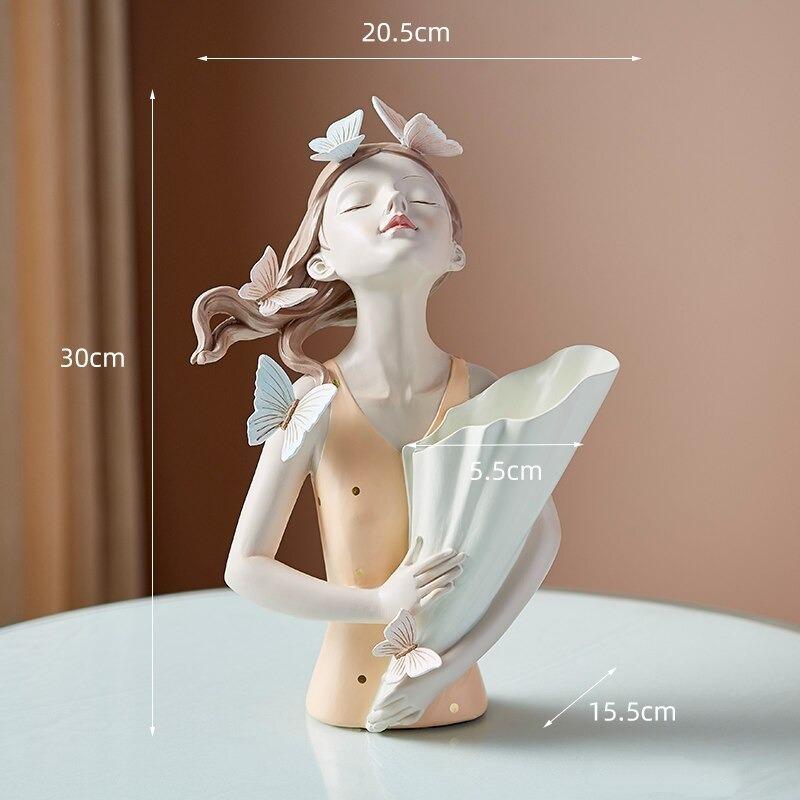 Butterfly Figur Figur Vase | Veska Orange