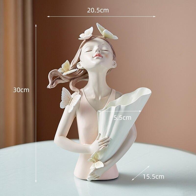 Butterfly Figur Figur Vase | Veska Rosa