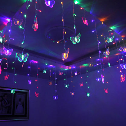 Butterfly LED Gardin Lampor | Veska Flerfärgad