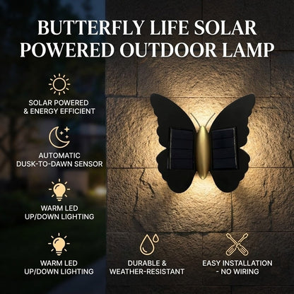 Butterfly Life Solarlamp för utomhusbruk | Veska