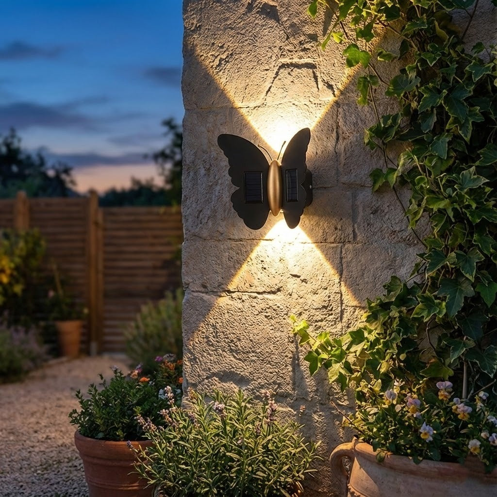Butterfly Life Solarlamp för utomhusbruk | Veska