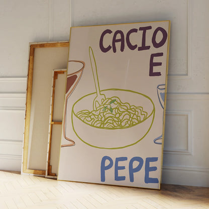 Cacio e Pepe & Spaghetti Bolognese Vägkonst | Veska