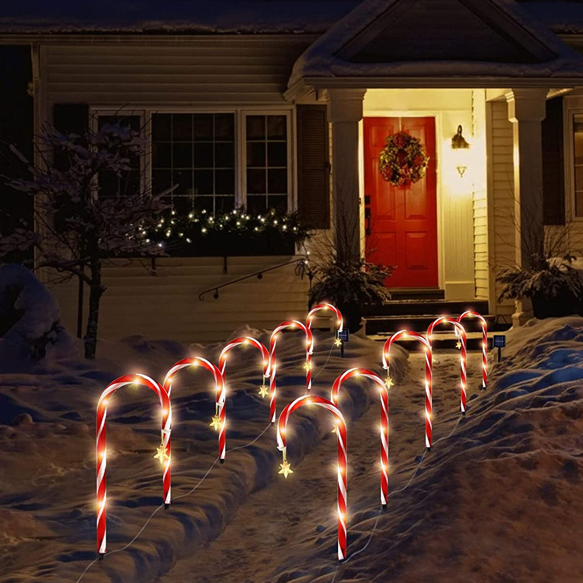 Candy Cane Lane LED Solarlampa | Veska