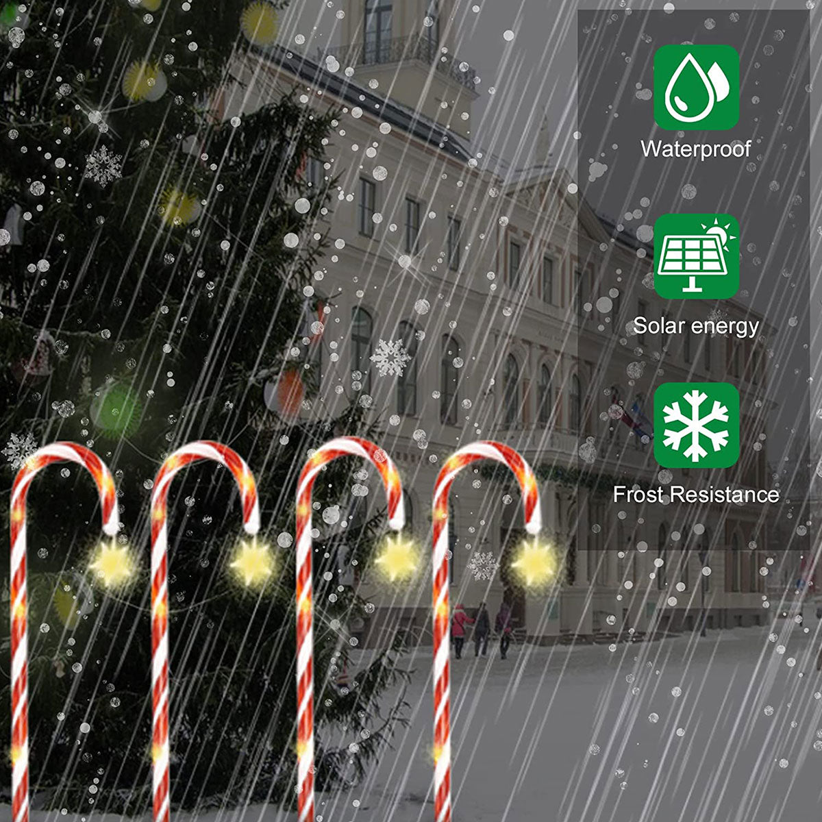 Candy Cane Lane LED Solarlampa | Veska