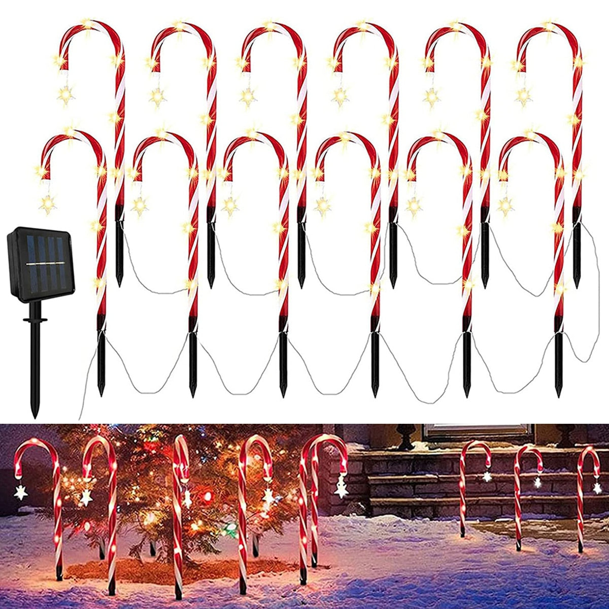 Candy Cane Lane LED Solarlampa | Veska