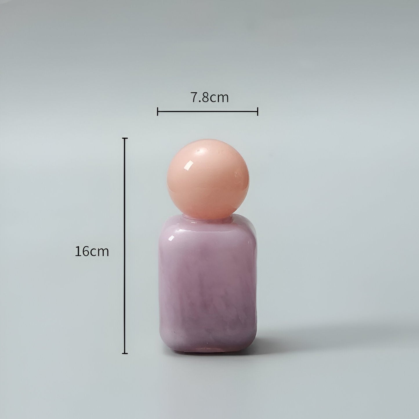 Candy Colour Abstrakt Glas Vaso | Veska Lila + Rosa