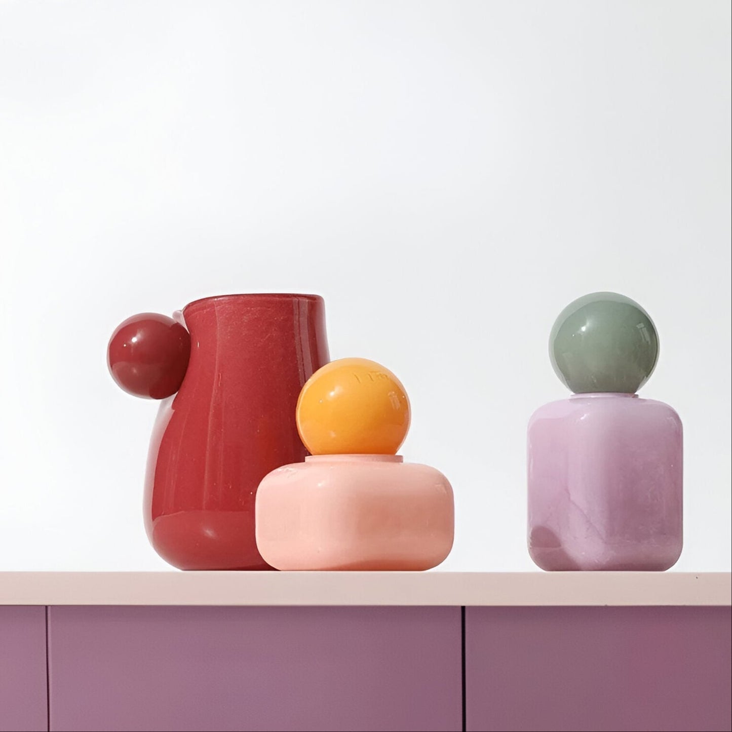 Candy Colour Abstrakt Glas Vaso | Veska