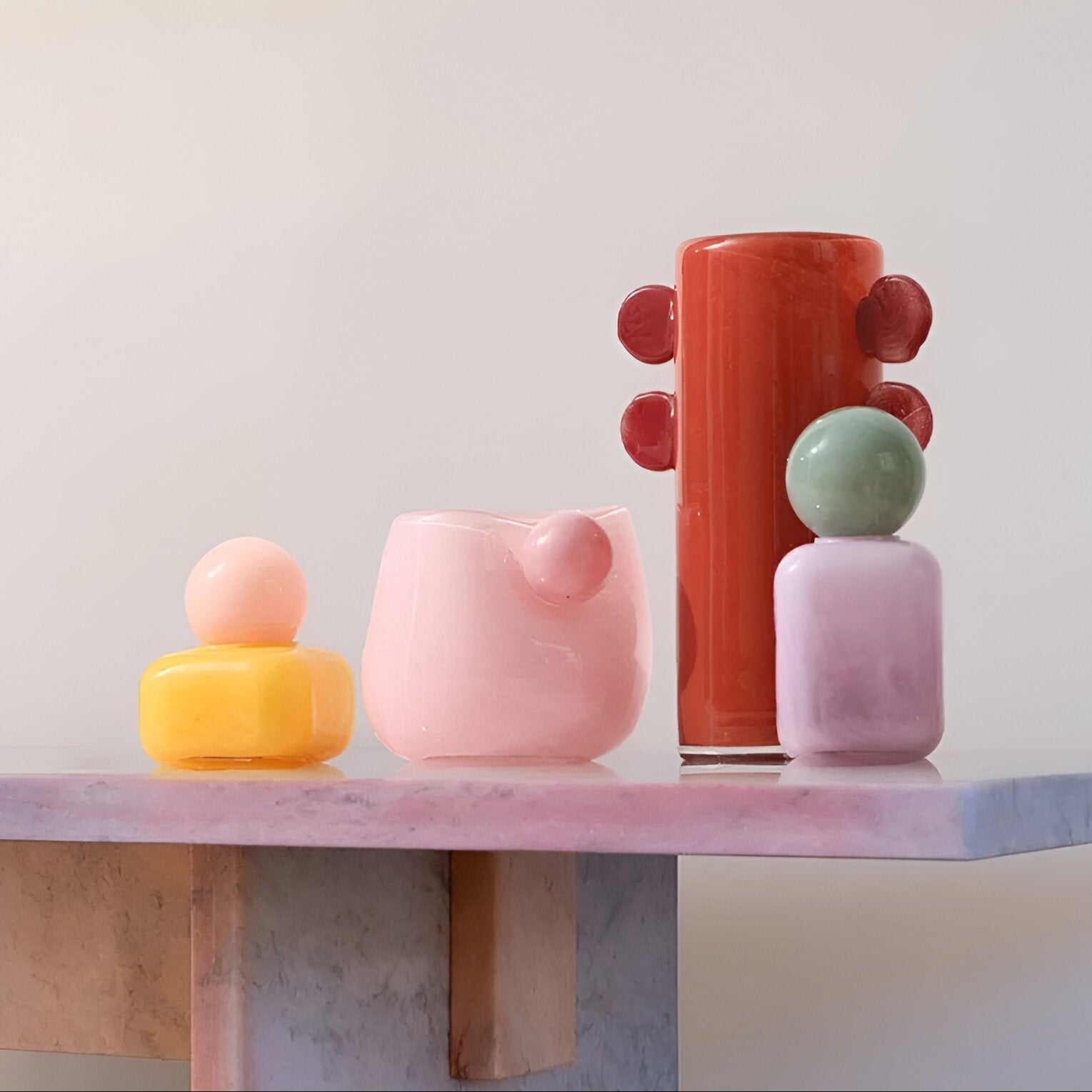 Candy Colour Abstrakt Glas Vaso | Veska
