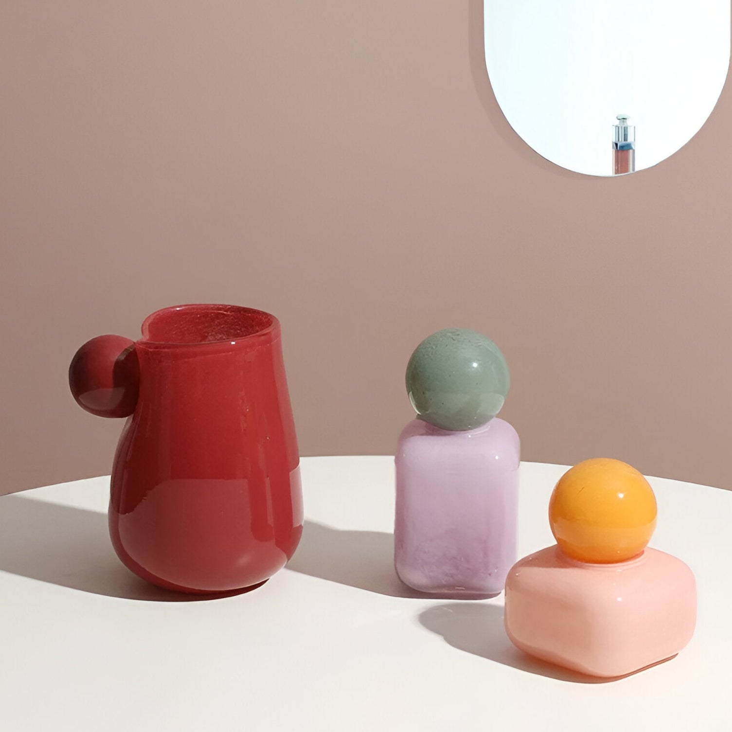 Candy Colour Abstrakt Glas Vaso | Veska