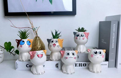 Cartoon Cat Blomkrukor | Veska