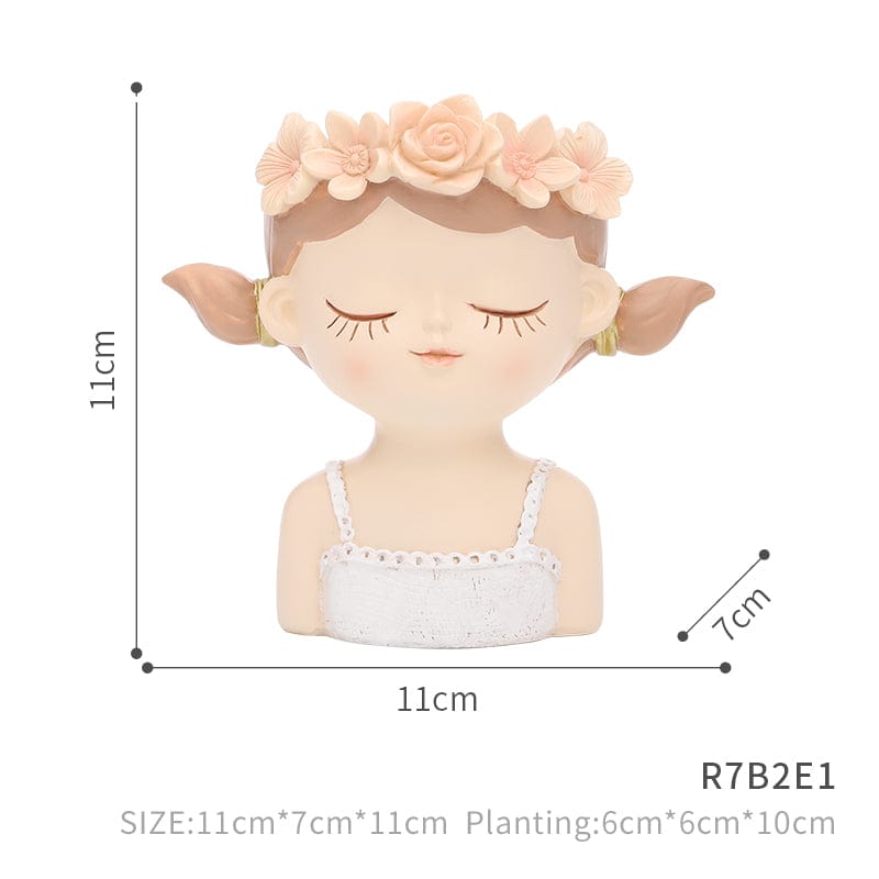 Cartoon Girl Succulent Pot | Veska Lässig