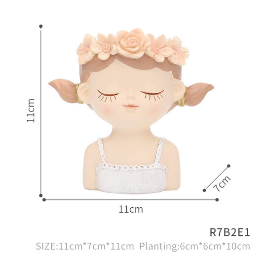 Cartoon Girl Succulent Pot | Veska Lässig