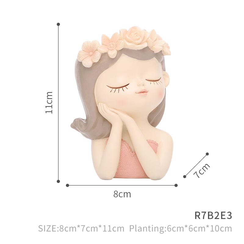 Cartoon Girl Succulent Pot | Veska Lyssna