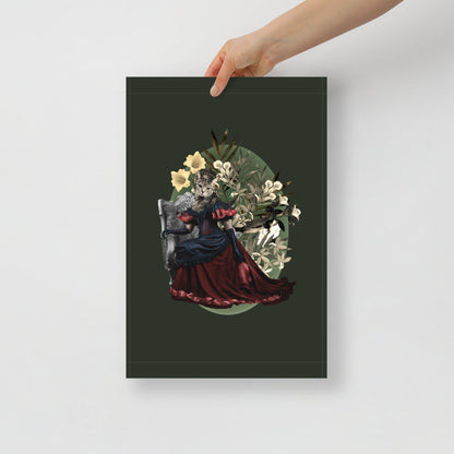 Cat Queen Mörkgrön | Veska 12×18