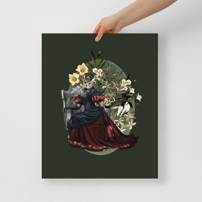 Cat Queen Mörkgrön | Veska 16×20