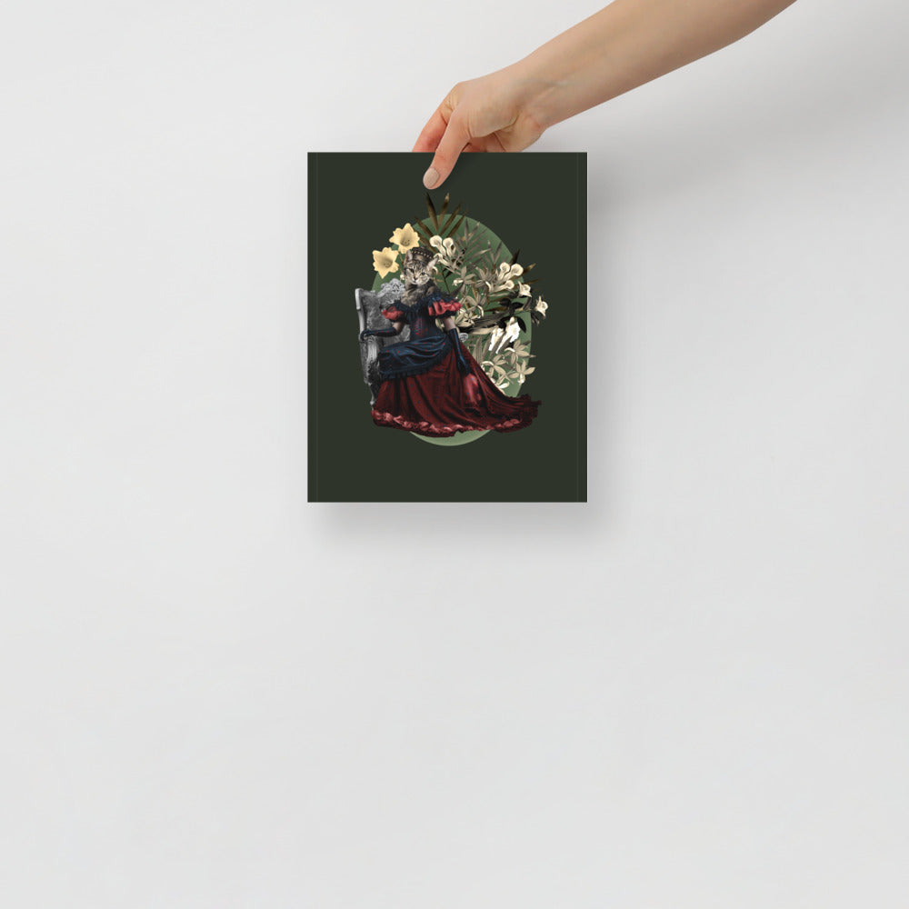 Cat Queen Mörkgrön | Veska 8×10