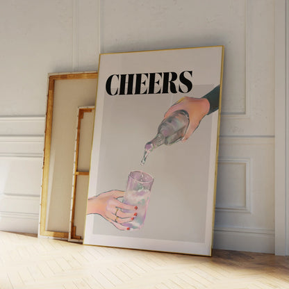 Cheers Väggkonst | Veska Plain Canvas