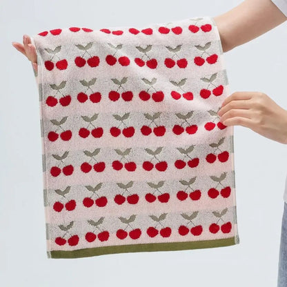 Cherry Cotton Handduk | Veska Röd