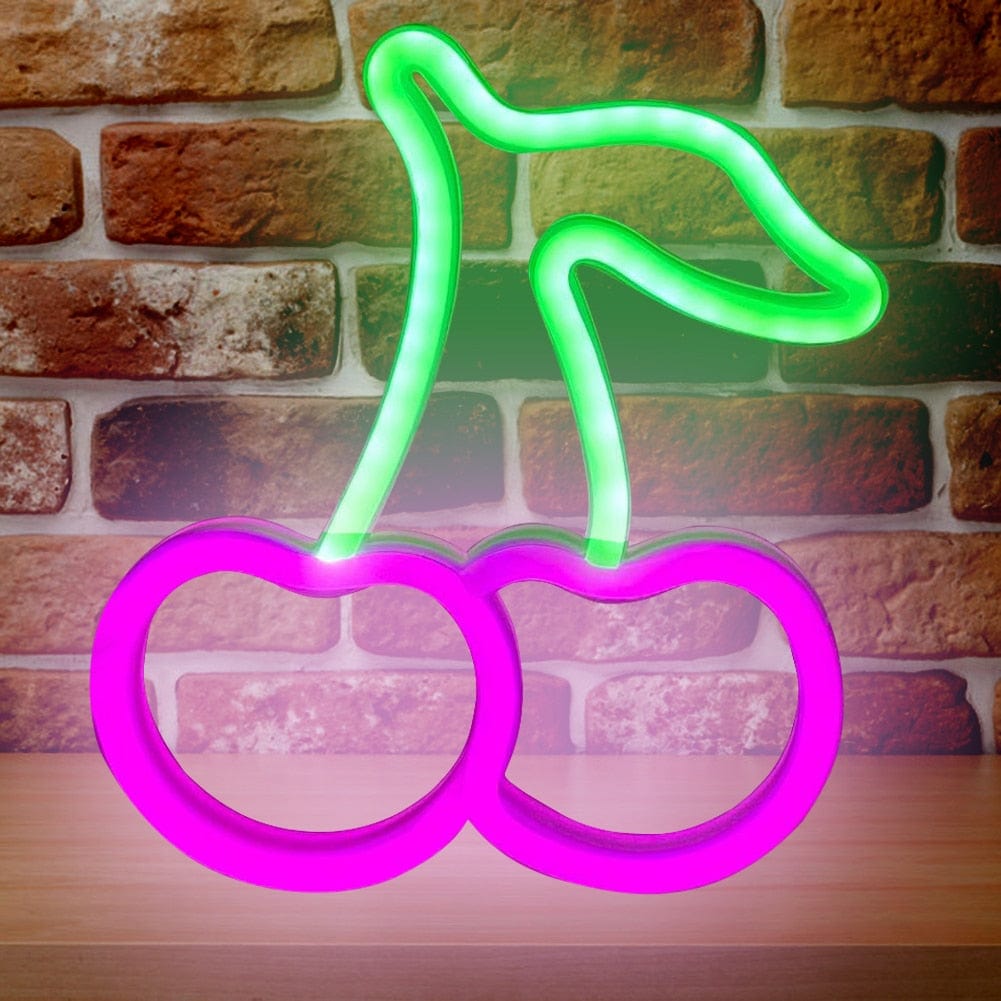 Cherry LED Neon Skylt | Veska