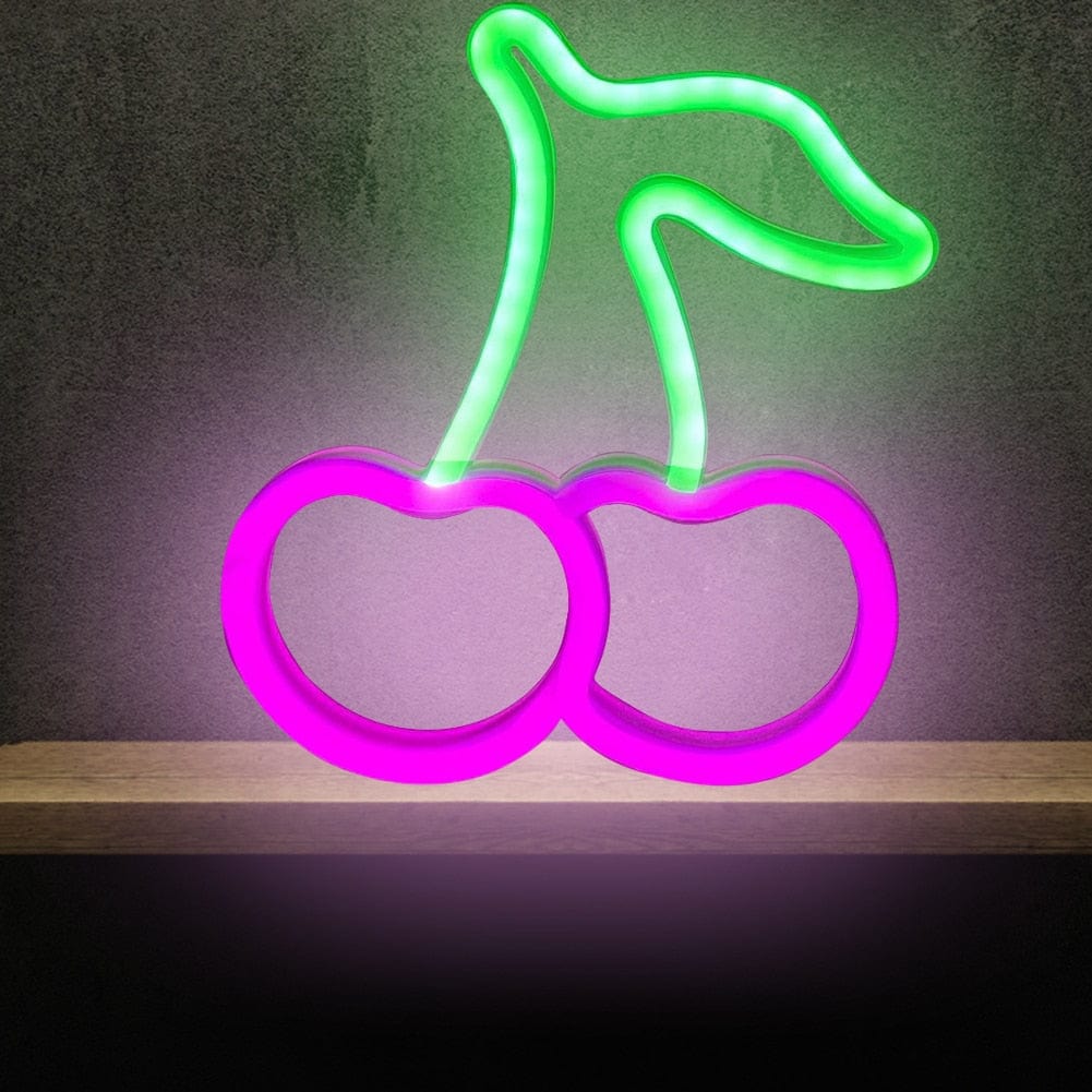 Cherry LED Neon Skylt | Veska Rosa