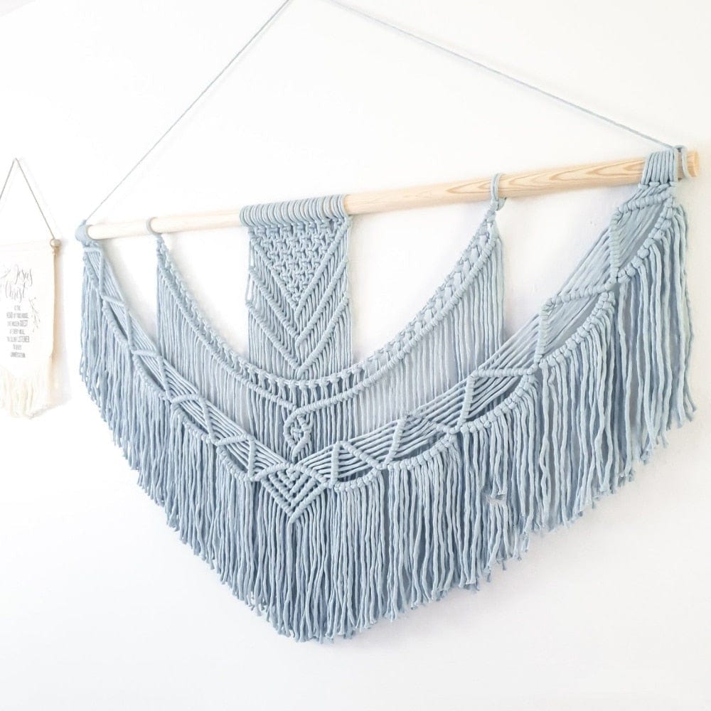 Chic Hand Woven Macrame Väggbonad | Veska