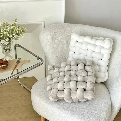 Chunky Woven Knot Cushion | Veska