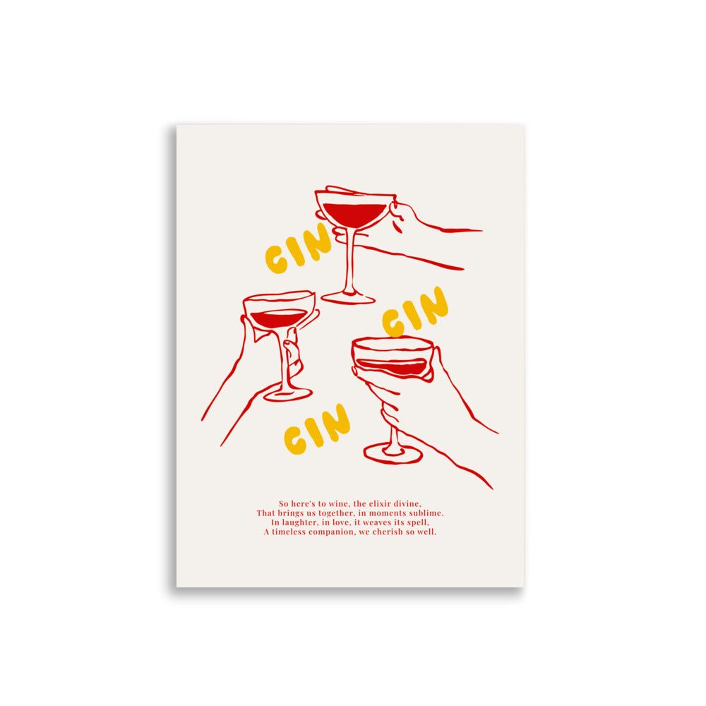 Cin Cin Cin | Veska 30×40 cm