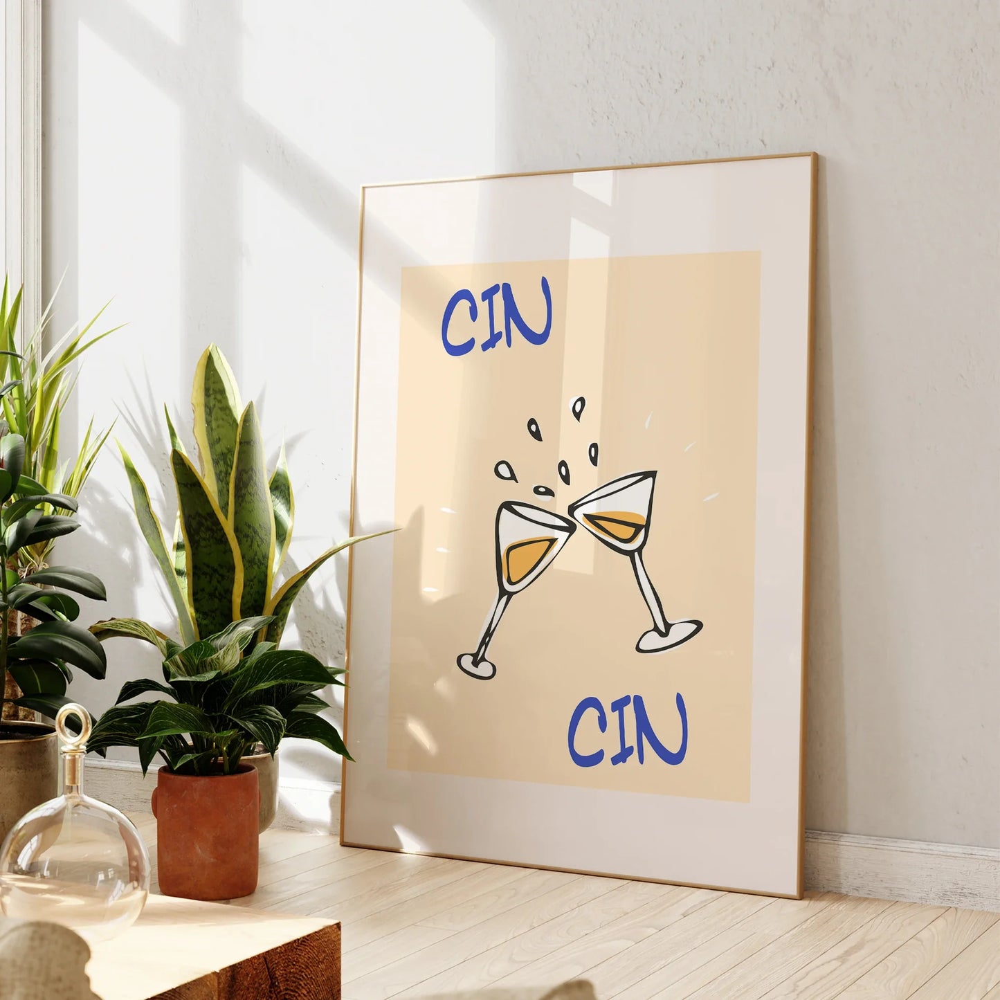 Cin Cin Väggkonst – Retro Modern Cocktail Dekor | Veska