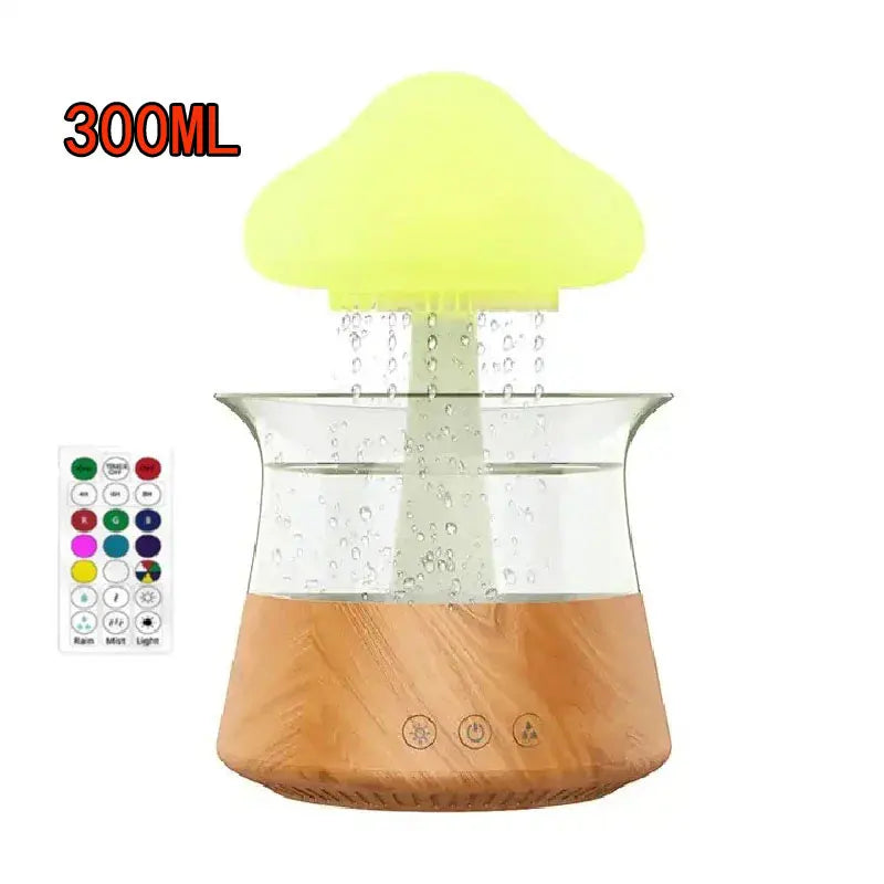 Cloud Rain Forest Aromaterapi Luftfuktare Lampa | Veska Fjärrkontroll 2