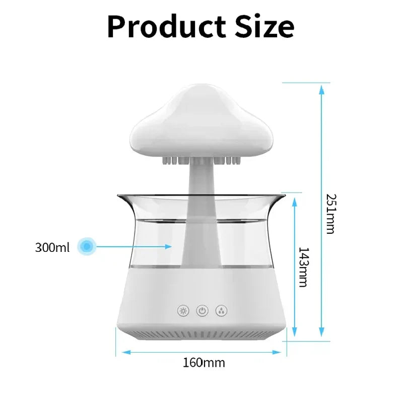 Cloud Rain Forest Aromaterapi Luftfuktare Lampa | Veska