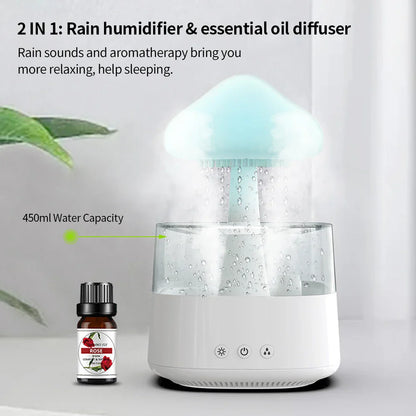 Cloud Rain Forest Aromaterapi Luftfuktare Lampa | Veska