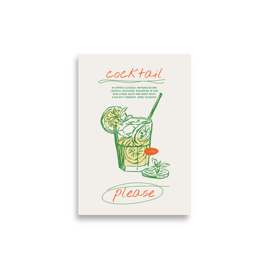 Cocktail Please | Veska 21×30 cm