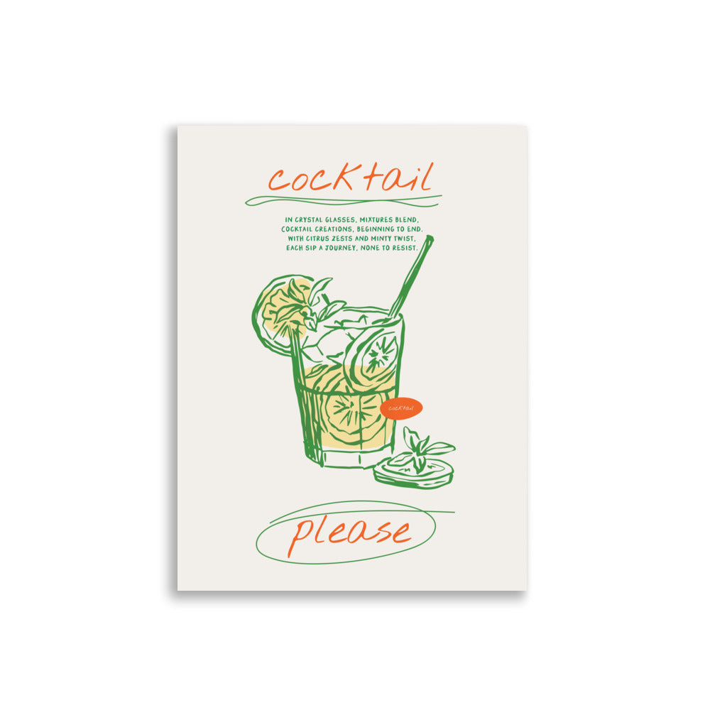 Cocktail Please | Veska 30×40 cm