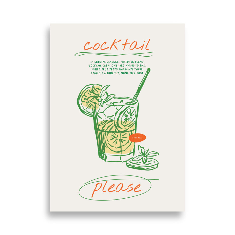 Cocktail Please | Veska 50×70 cm