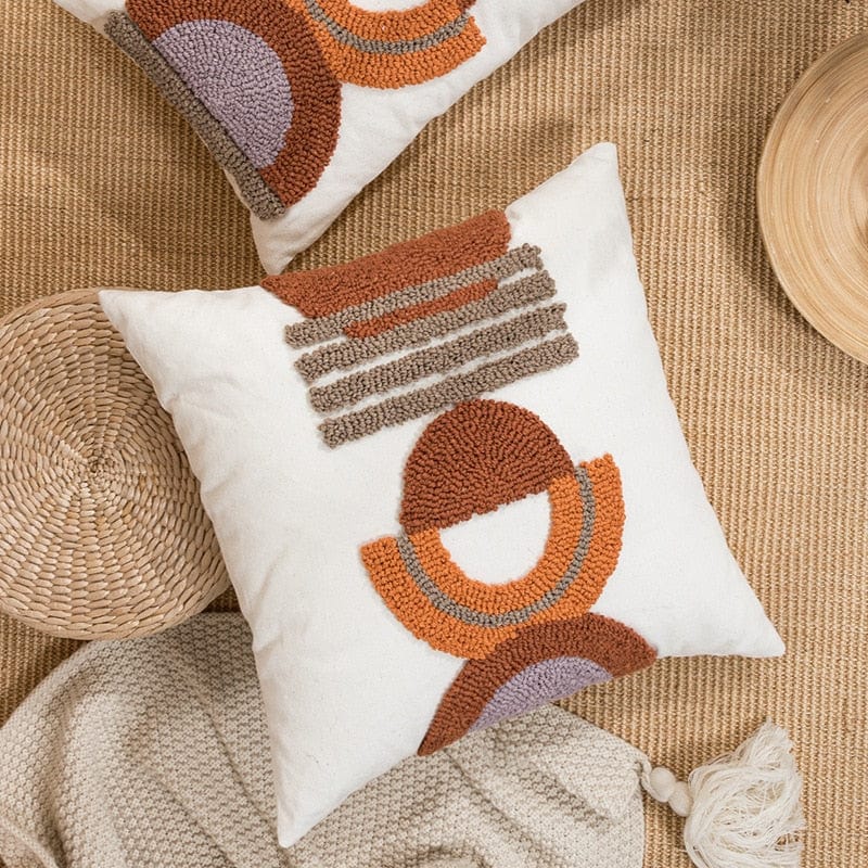 Coffee Boho Tufted Kuddöverdrag | Veska