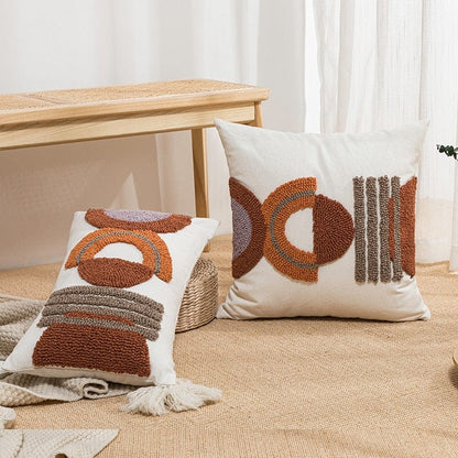 Coffee Boho Tufted Kuddöverdrag | Veska