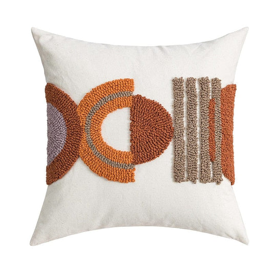 Coffee Boho Tufted Kuddöverdrag | Veska 45 x 45cm 17.71'' x 17.71''