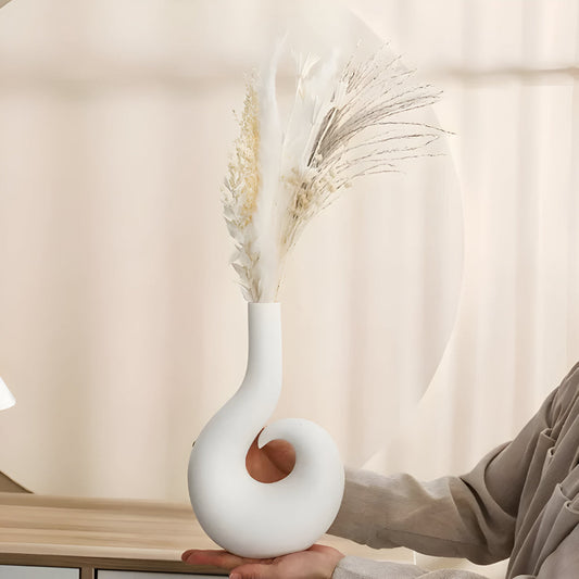 Comodo Spiral Keramik Vaso | Veska Vit