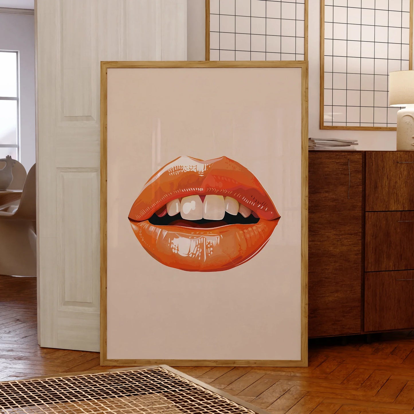 Coral Lips Väggkonst | Veska