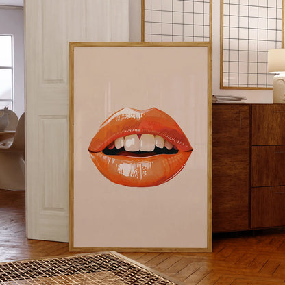 Coral Lips Väggkonst | Veska
