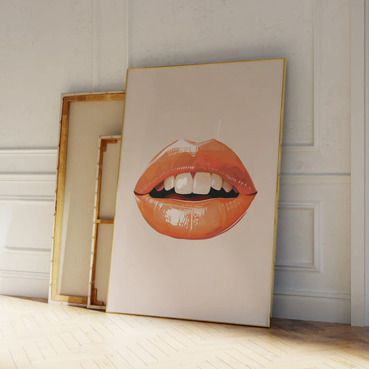 Coral Lips Väggkonst | Veska